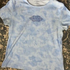 cute blue & white tshirt